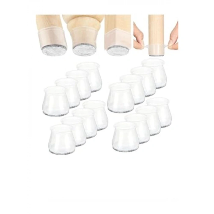 Yarı Saydam Silikon Pabuç Seti, 24 Adet, Koruma İçin