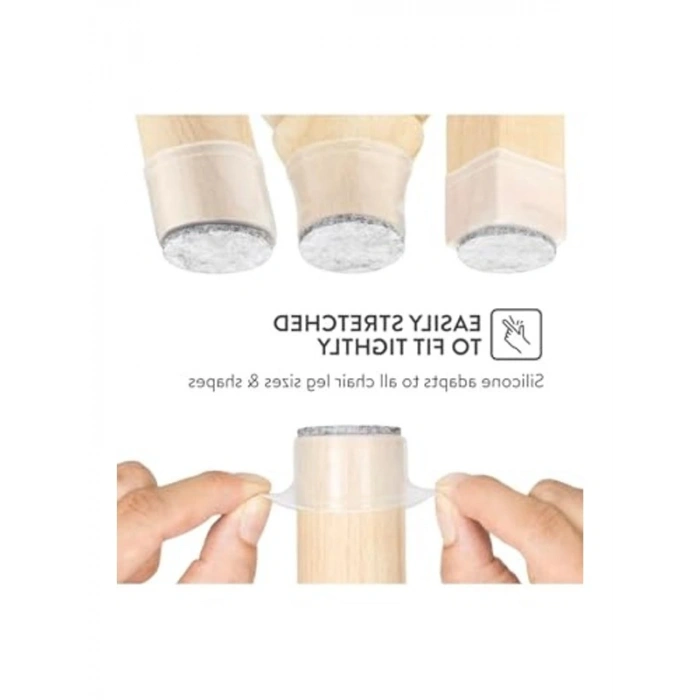 Yarı Saydam Silikon Pabuç Seti, 24 Adet, Koruma İçin