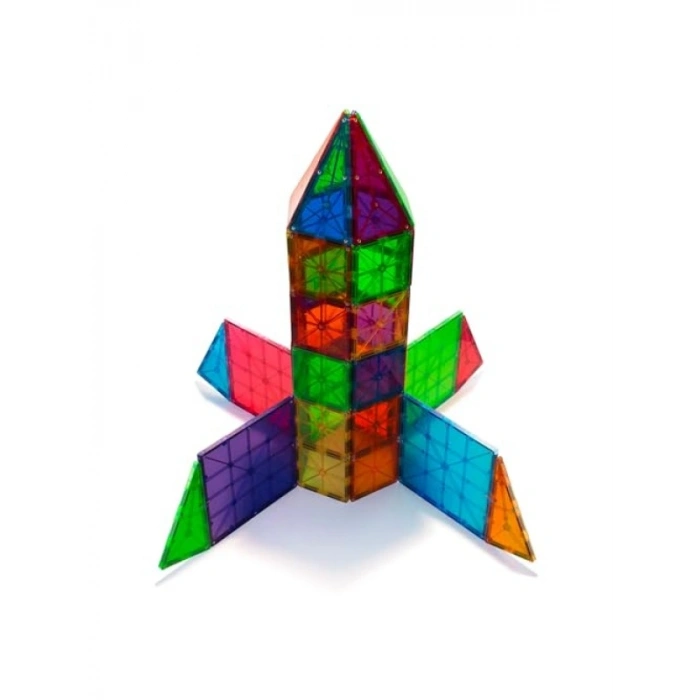 Yarı Şeffaf Magnetik Yapı Blokları - 100 Parça