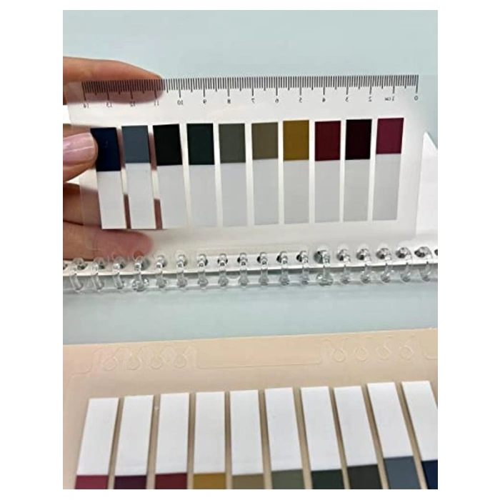 Yarım Retro Renklerde 10 Renkli Şeffaf İndeks Sticker Seti