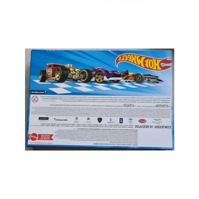Yarış Arabası Paketi - 10lu Set, 1:64 Ölçekli Eğlenceli Araçlar