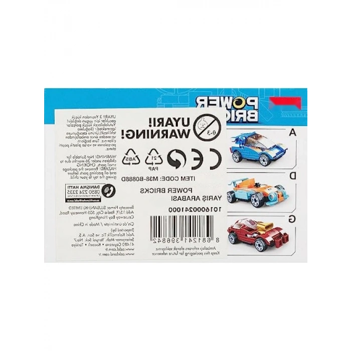 Yarış Arabası Yapım Seti, 45 Parça