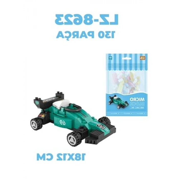 Yarış Seti - 2li Araba Motoru ve Farklı Model Dekoratif Yapım Seti