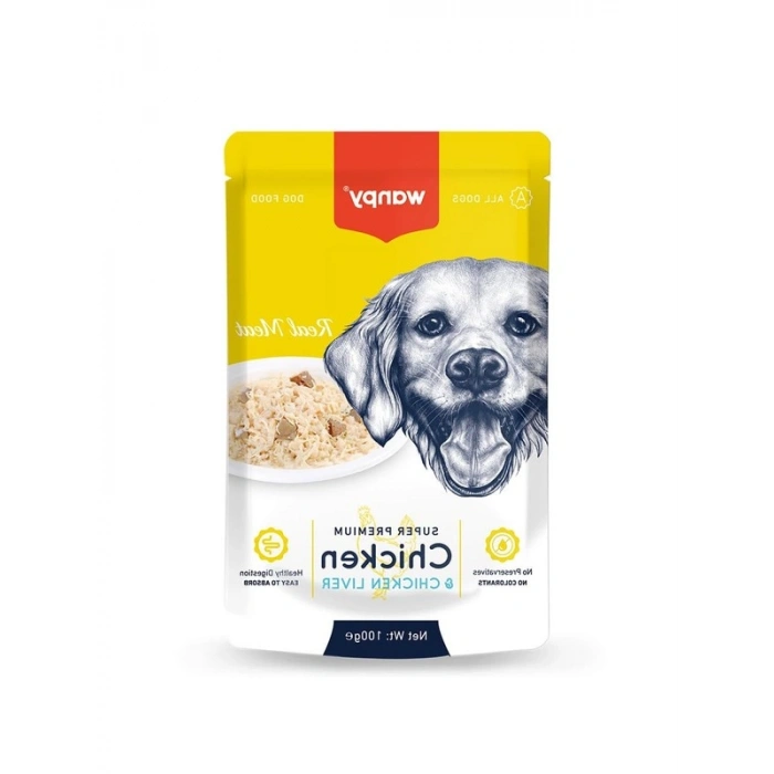 Yaş Köpek Maması - Tavuk ve Ciğer Aromalı, 100 Gr