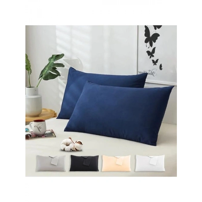 Yastık Kılıfı Seti: 2 Adet 50x70 cm Pamuklu Kapaklı ve Nefes Alabilir