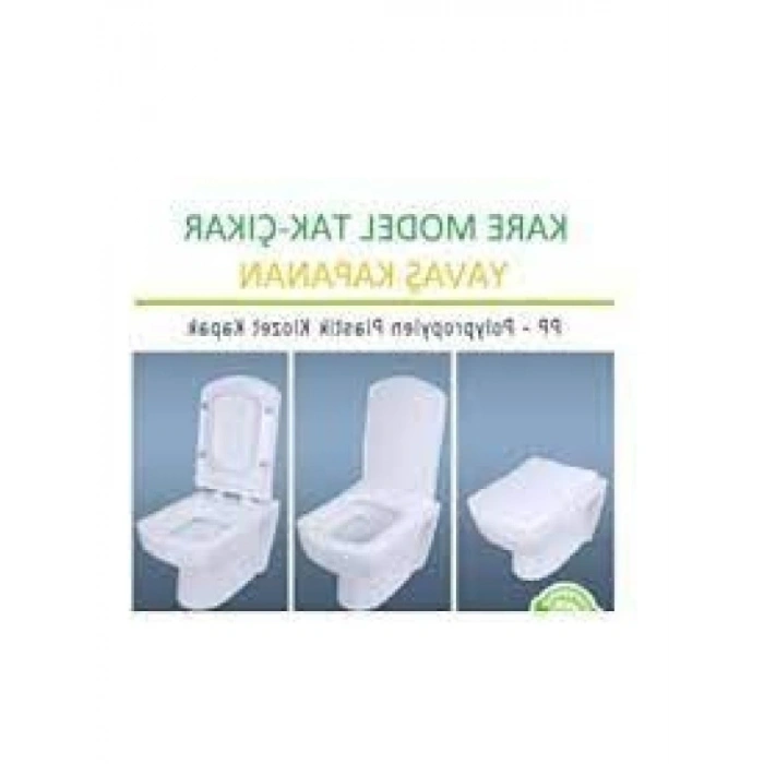 Yavaş Kapanır Kare Klipsli Klozet Kapağı