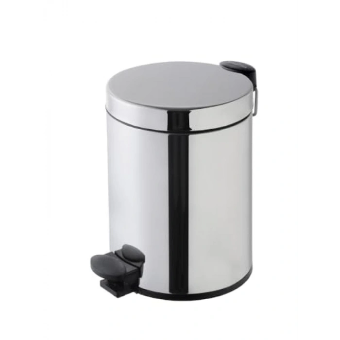Yavaş Kapanır Paslanmaz Çelik Çöp Kovası - 4,5 Litre