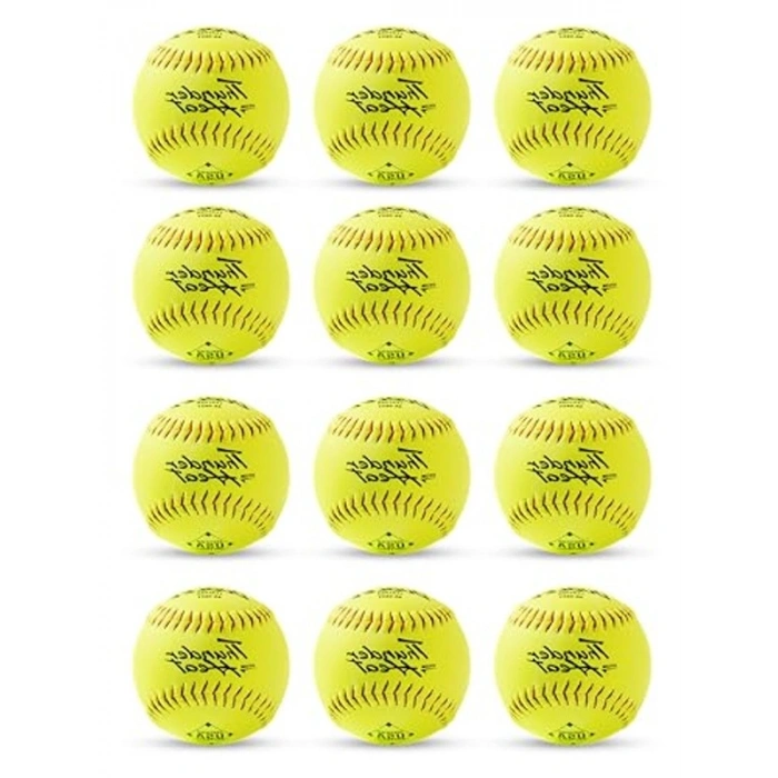 Yavaş Pitch Softbol, 12 Adet 12 Inç Deri Seti