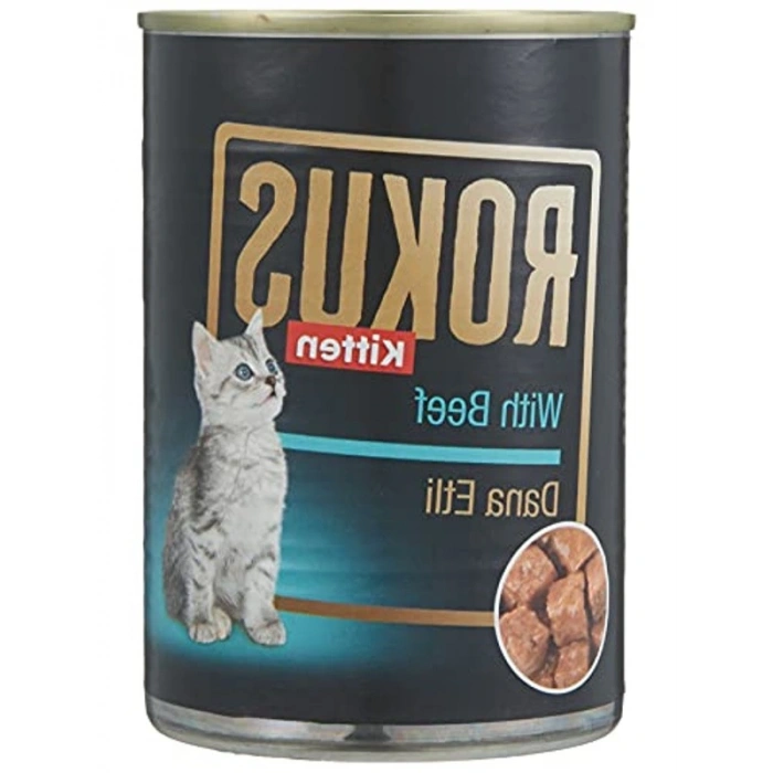 Yavru Kedi Konserve Maması, 410 G, Dana Etli Lezzet