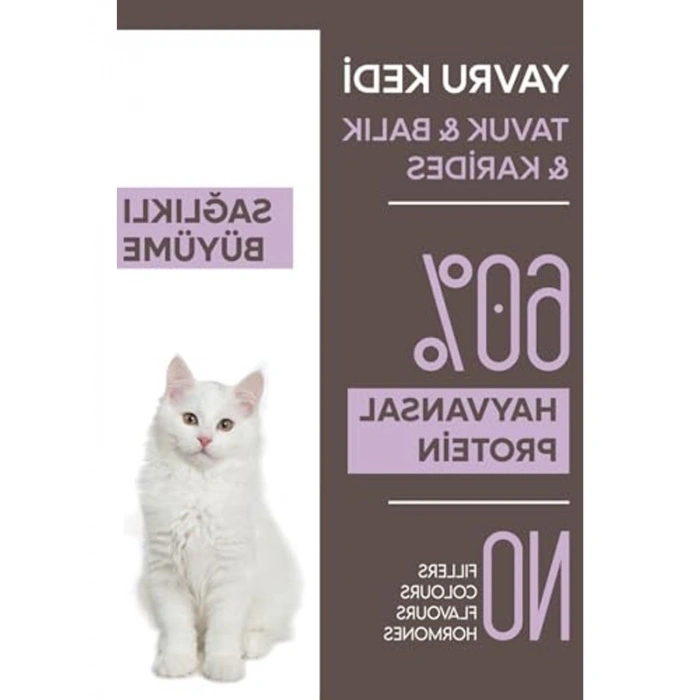 Yavru Kedi Maması, Tavuk ve Karidesli, 15 Kg Paket