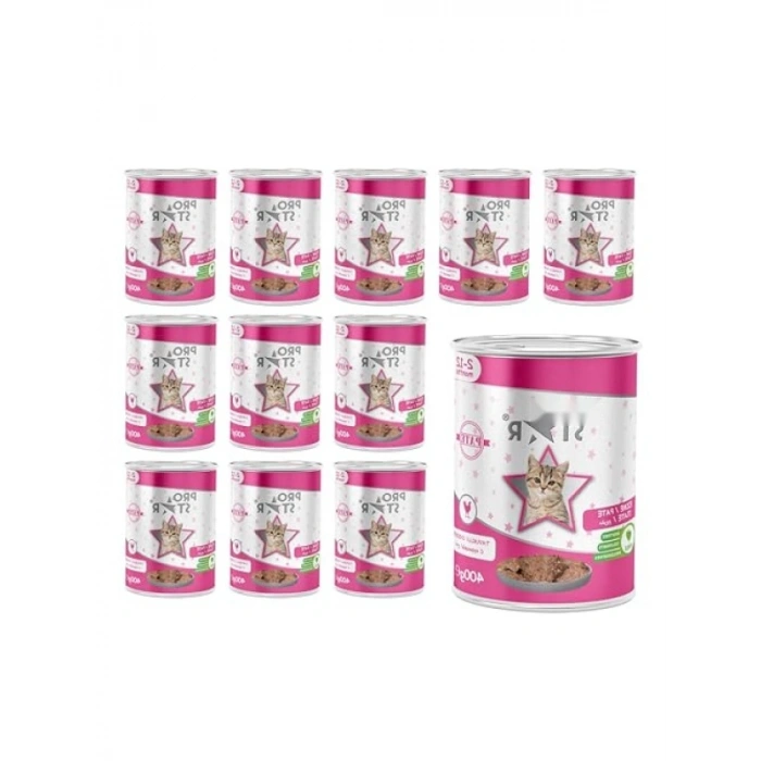Yavru Kedi Tavuklu Pate, 400 Gr x 12 Adet Set