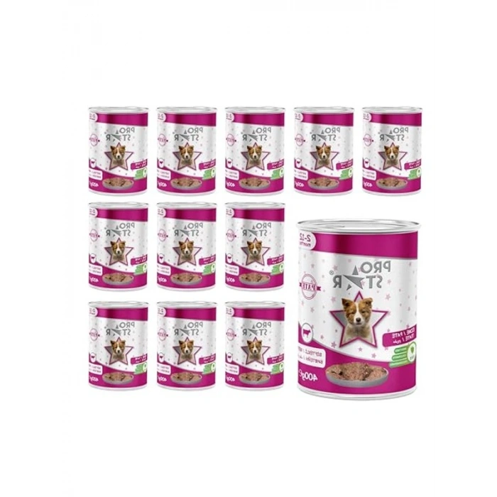 Yavru Köpek Biftekli Pate, 400 Gr x 12 Adet