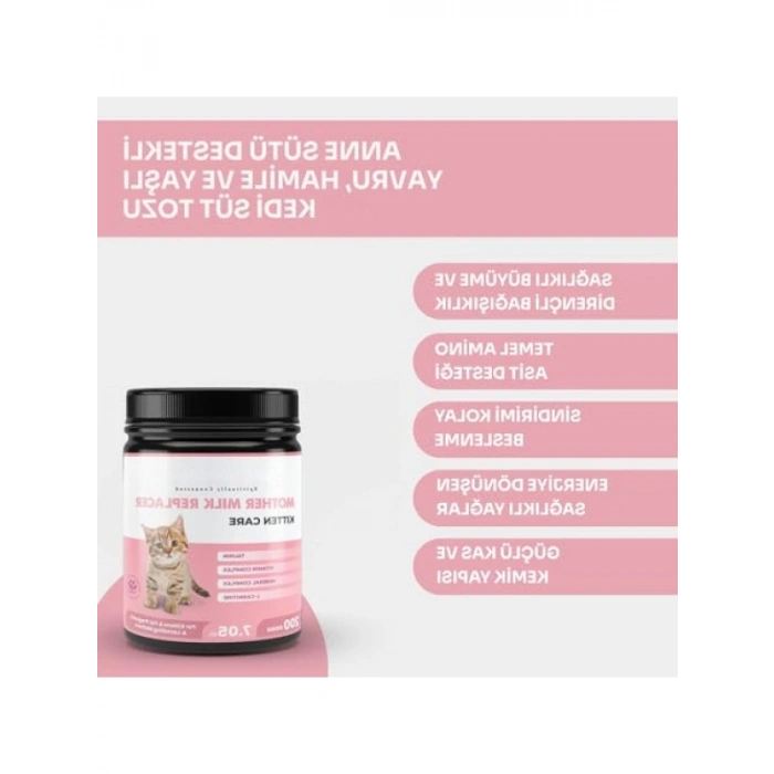 Yavru ve Hamile Kediler için Süt Tozu, 200 gr
