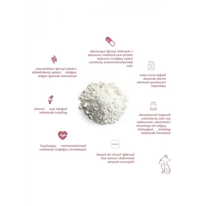 Yavru ve Hamile Kediler için Süt Tozu, 200 gr