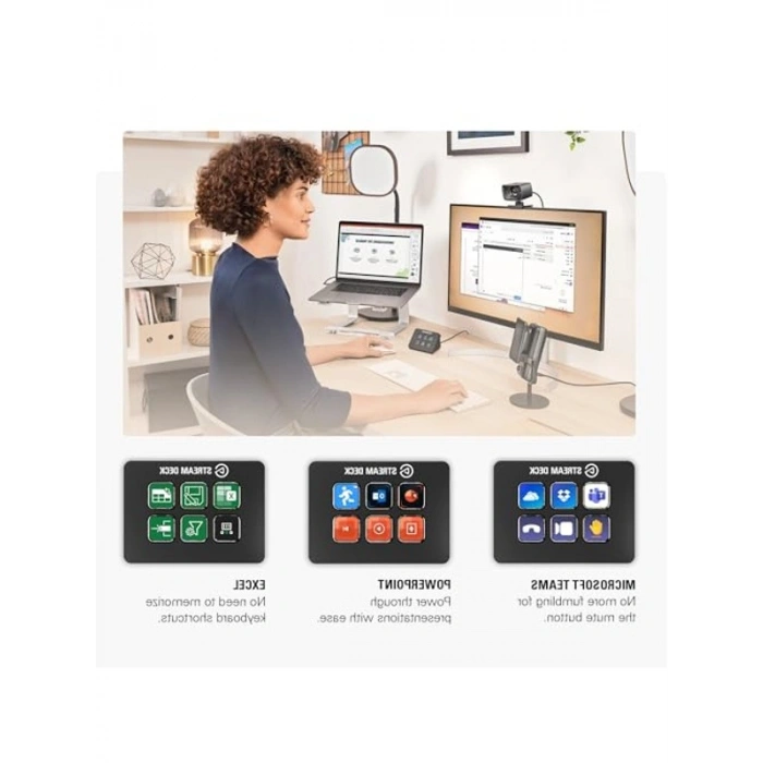 Yayın Kontrolü İçin Programlanabilir 6 Tuşlu Mini Kontrol Cihazı, Windows ve Mac Uyumlu