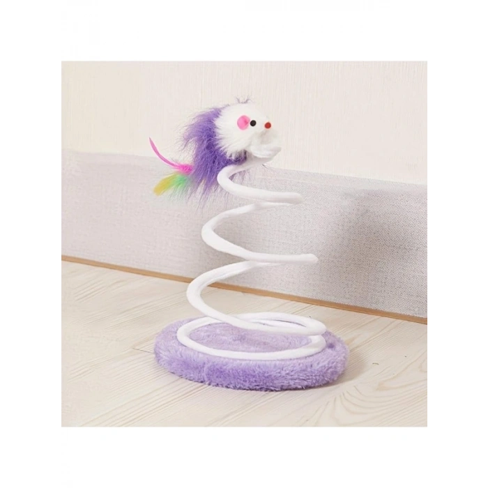 Yaylı Fareli Çember Kedi Oyuncağı (23x14 cm)