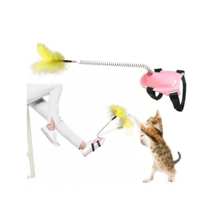 Yaylı Kedi Ayak Oyunu Oltası, 1 Adet