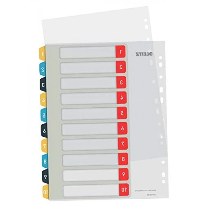 Yazdırılabilir PP Separatör Seti (1-10)