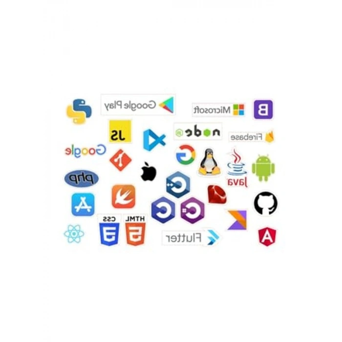 Yazılımcı Temalı 27 Adet Sticker Seti, Eğlenceli Tasarımlar