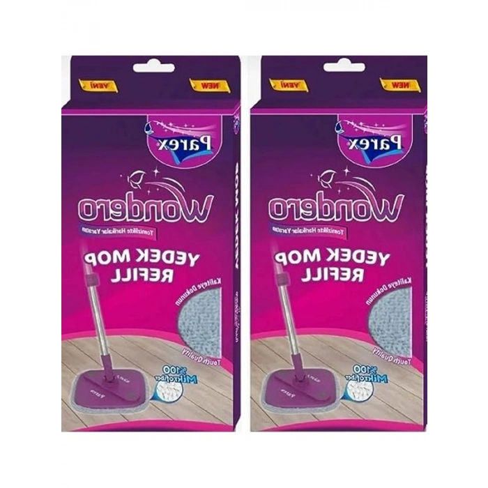 Yedek Mop Seti 2li Avantaj Paketi, Gri Renk