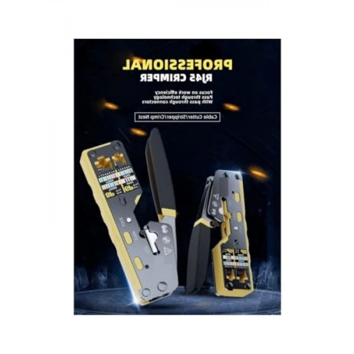 Yeni Nesil EZ RJ45 Pense, Cat6 ve Cat7 Uyumlu