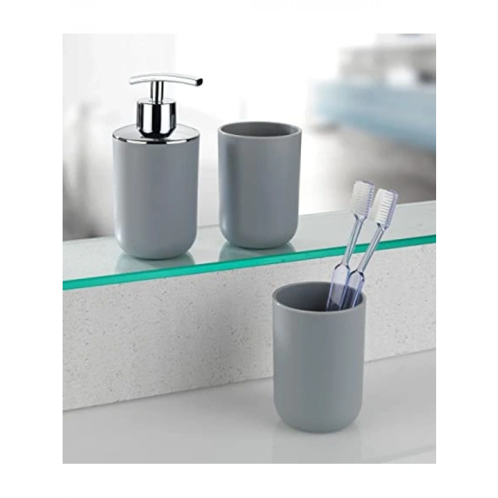 Yeniden Doldurulabilir Gri Sabunluk - 320 ml