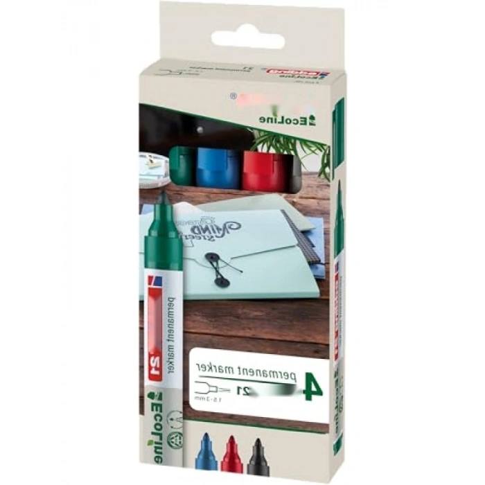 Yeniden Doldurulabilir Permanent Markör Seti - 4lü Renkli