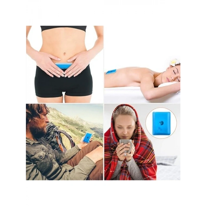 Yeniden Kullanılabilir Mavi El Isıtıcı Cep Sobası