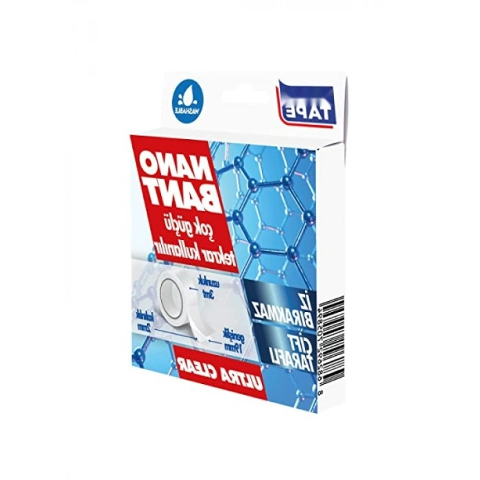 Yeniden Kullanılabilir Şeffaf Çift Taraflı Nano Bant - 19 mm x 3 mt