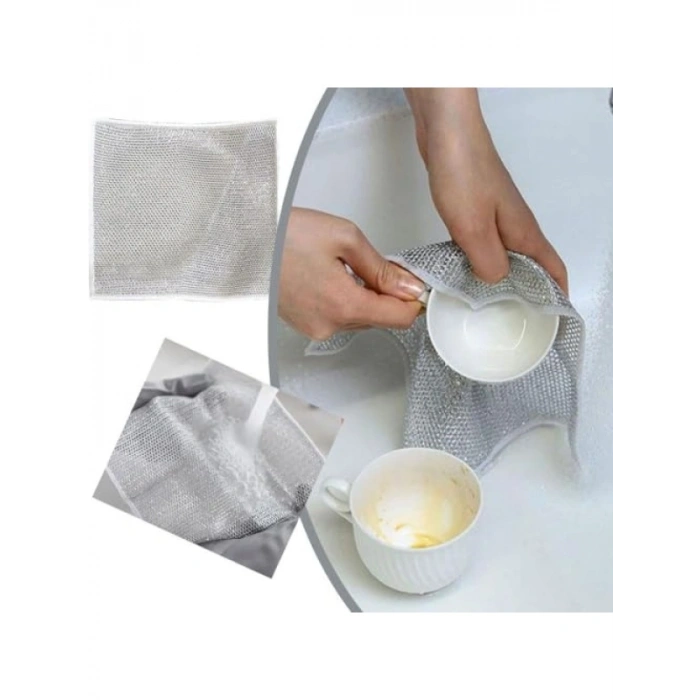 Yeniden Kullanılabilir Telli Bulaşık Bezi Seti - 6 Adet