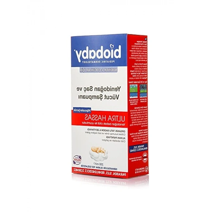 Yenidoğan Saç ve Vücut Şampuanı, 200 ml, Hassas Formül