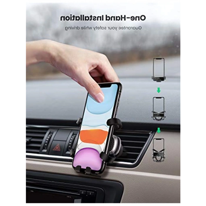 Yerçekimi Araç Havalandırması Telefon Tutucu - 360 Derece Dönebilir