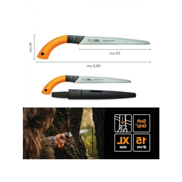 Yeşil Ahşap Testeresi, Sabit Bıçak ve Plastik Kılıf Dahil