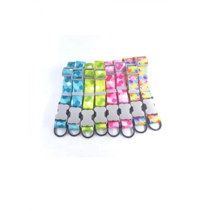 Yeşil Baloncuklu Boyun Tasması - S 1.5 cm