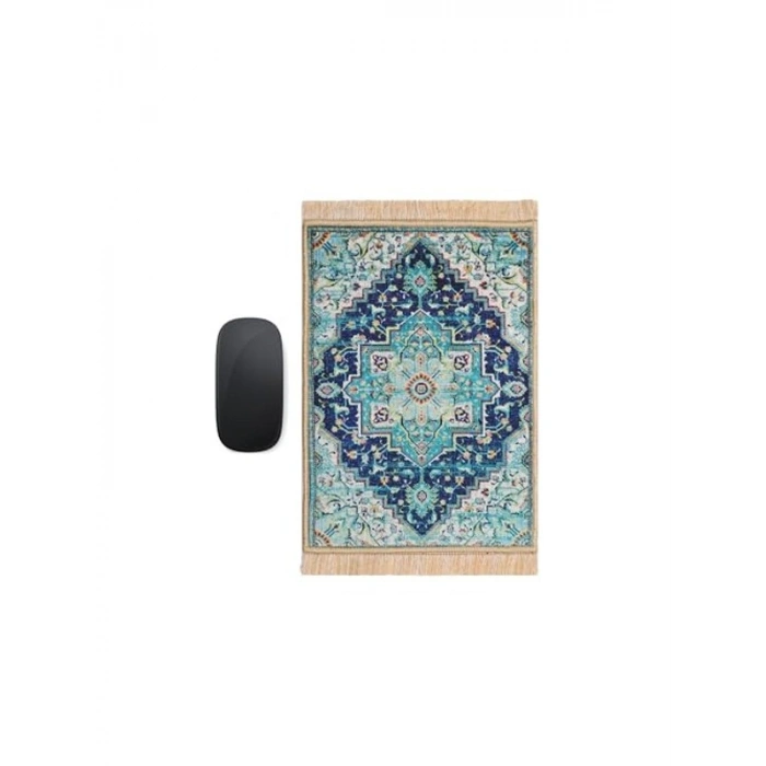 Yeşil Dekoratif Küçük Halı Mousepad