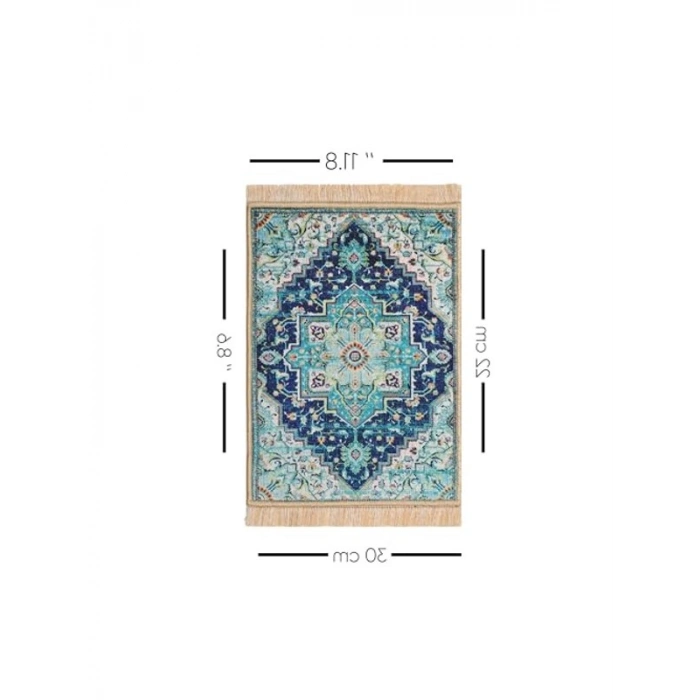 Yeşil Dekoratif Küçük Halı Mousepad