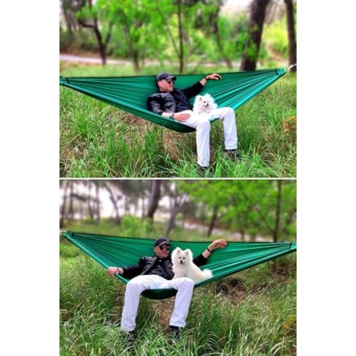 Yeşil Kamp Hamağı, Bahçe ve Piknik için Uygun