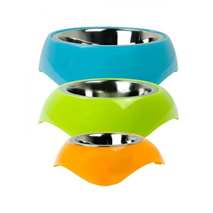 Yeşil Plasik Ayaklı Mama Kabı - 750 Ml Kapasite