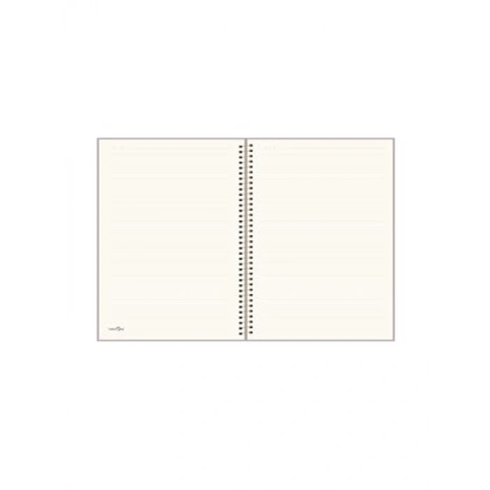 Yeşil Puantiyeli Çizgili Defter, 17x24 cm