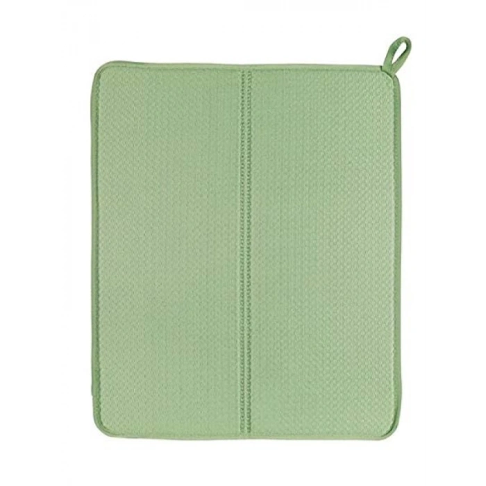 Yeşil Renk Polyester Bulaşık Kurutma Örtüsü, Dikdörtgen Şekil