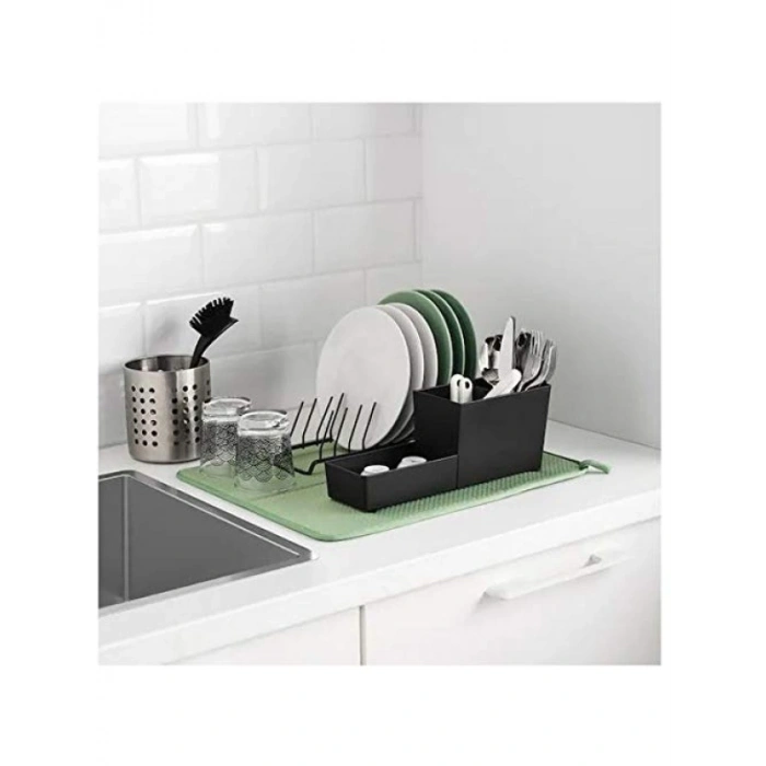 Yeşil Renk Polyester Bulaşık Kurutma Örtüsü, Dikdörtgen Şekil