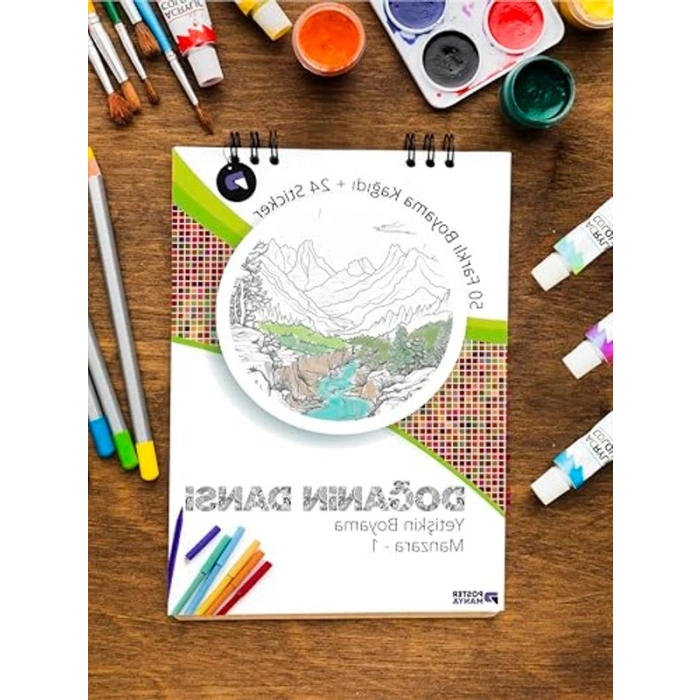 Yetişkin Boyama Kitabı, Doğa Temalı Mandala Çizimler ile Rahatlatır