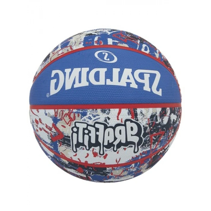 Yetişkin Graffiti Temalı Top, Mavi/Kırmızı Renk Seçeneği