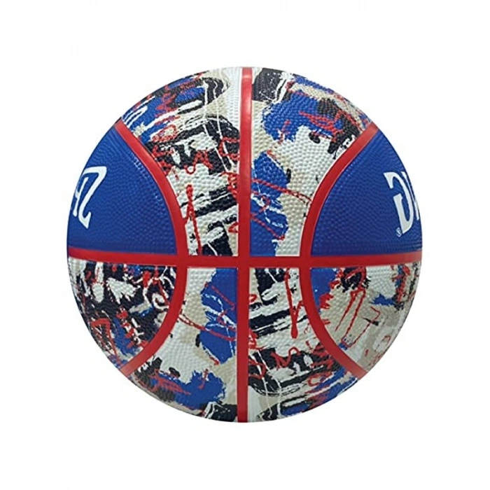 Yetişkin Graffiti Temalı Top, Mavi/Kırmızı Renk Seçeneği