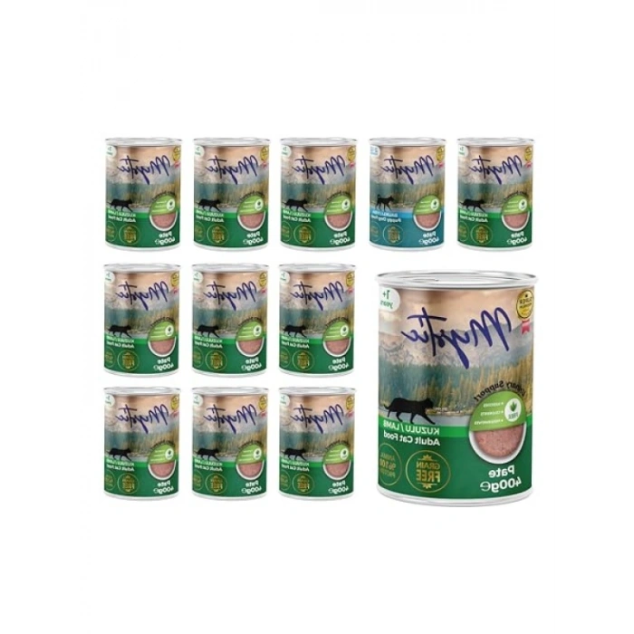Yetişkin Kedi Kuzulu Pate 400 Gr x 12 Adet