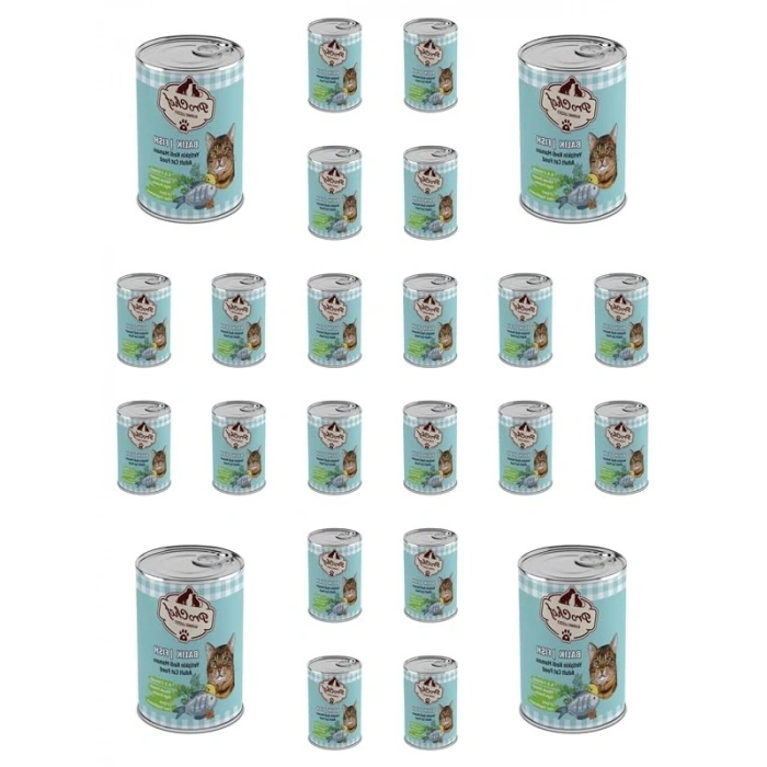 Yetişkin Kedi Maması, 24 Adet Etli Kıyılmış 415 Gr Konserve