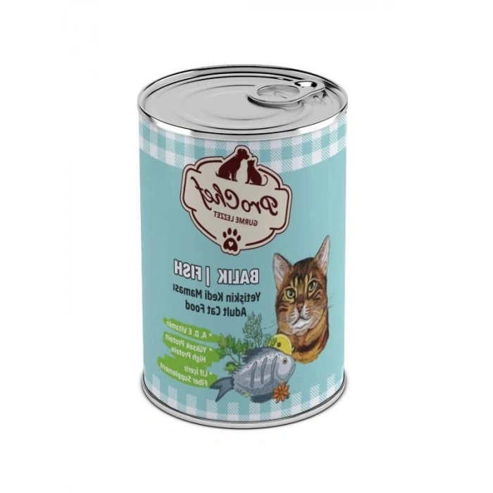 Yetişkin Kedi Maması, 24 Adet Etli Kıyılmış 415 Gr Konserve