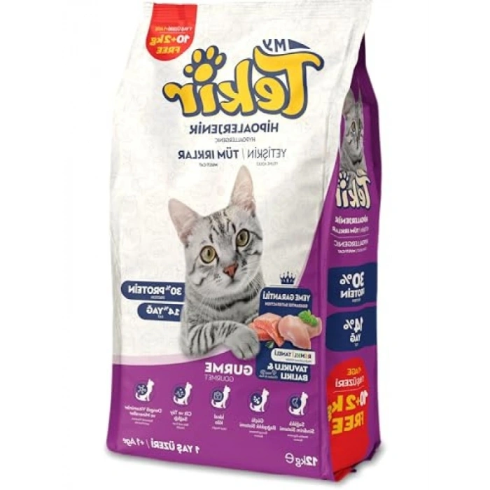 Yetişkin Kedi Maması, Gurme, 10+2 KG