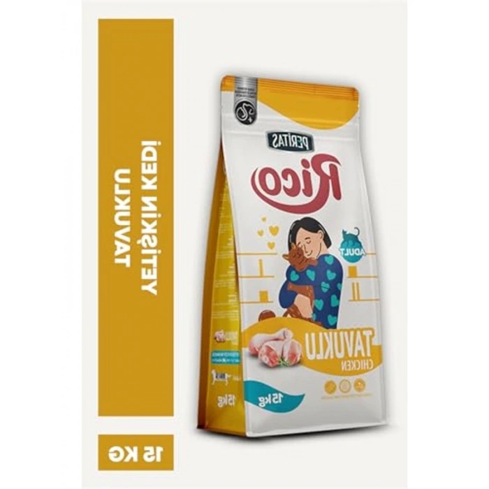 Yetişkin Kedi Maması, Tavuklu ve 15 kg Besleyici Formül