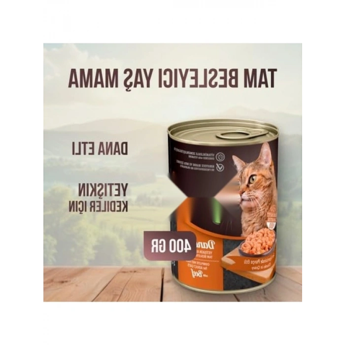 Yetişkin Kediler İçin Dana Etli Yaş Mama 400g